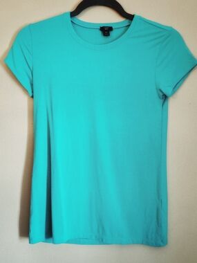 J. Crew 365 Short Sleeve Crewneck Tee in Aqua